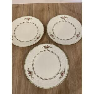 Rosenthal Sanssouci Set Of 3 Plates 8” Floral Germany Fine China